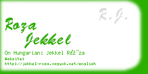 roza jekkel business card